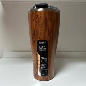Brumate NAV XL Tumbler Retired Design and HTF - Walnut